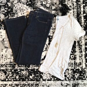 🎉 HP! 🎉 LOFT Modern Flare Jean | 4 Petite